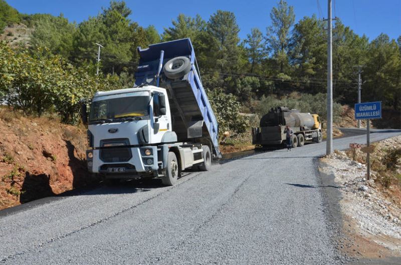 Alanya Üzümlü Yolu Asfaltlandı