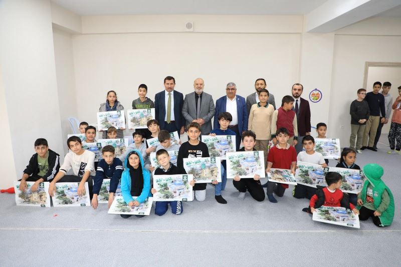 BAŞKAN HASAN KILCA VE KARATAY MÜFTÜSÜ MUSA İMAMOĞLU ÖĞRENCİLERLE BULUŞTU