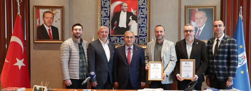 BAŞKAN IŞIK’TAN VETERİNER HEKİMLER ODASI’NA TEŞEKKÜR BELGESİ