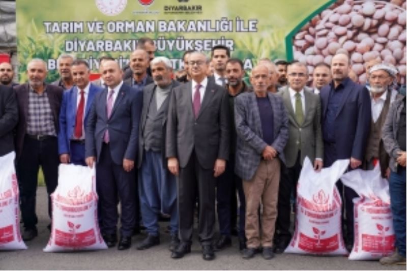 Diyarbakırlı çiftçilere kırmızı mercimek tohumu desteği