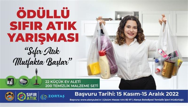 ALANYA BELEDİYESİ’NDEN FARKINDALIK YARIŞMASI - SIFIR ATIK MUTFAKTA BAŞLAR YARIŞMASI BAŞLIYOR