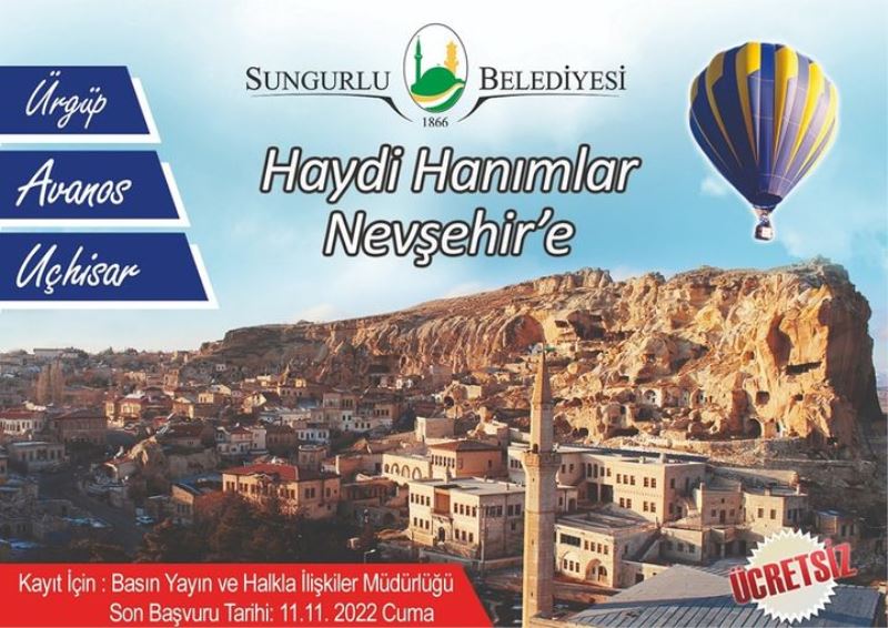 HANIMLAR “NEVŞEHİR’E” GİDİYORUZ