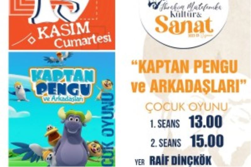 İBRAHİM MÜTEFERRİKA KÜLTÜR SANAT SEZONU ÇOCUK TİYATROSU İLE DEVAM EDİYOR