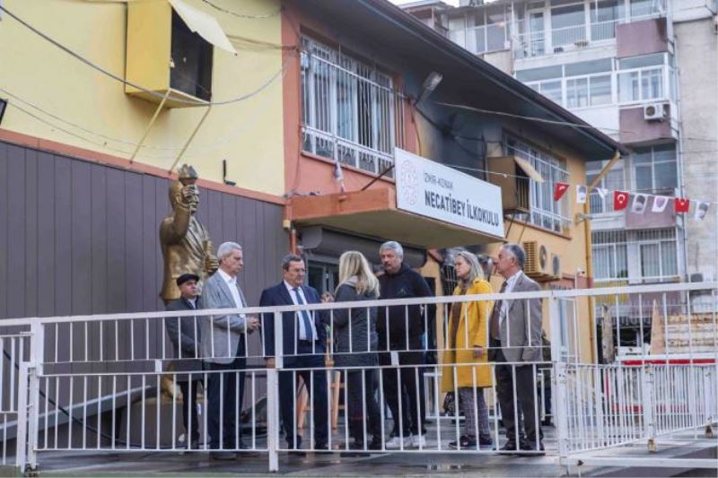 Batur, Yanan Necatibey İlkokulu’nda İncelemelerde Bulundu