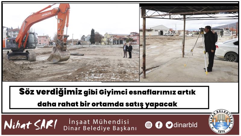 Söz verdiğimiz gibi Giyimci esnaflarımız artık daha rahat bir ortamda satış yapacak