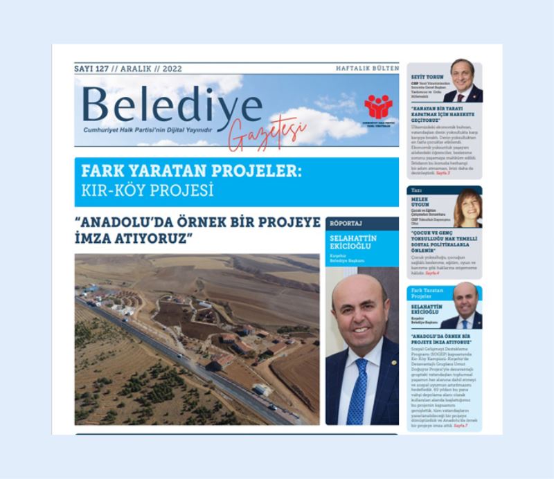 BAŞKANIMIZ EKİCİOĞLU, FARK YARATAN PROJELER KONULU RÖPORTAJDA SORULARI YANITLADI