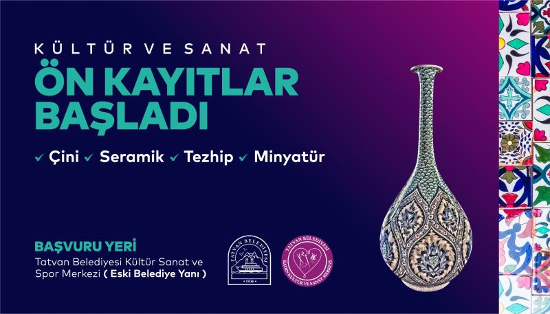 Kadınlara yönelik yeni Kurs kayıtlarımız başladı.