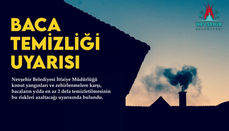 İtfaiyeden Baca Temizliği Uyarısı