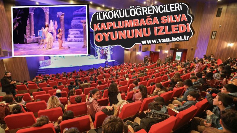 İLKOKUL ÖĞRENCİLERİ KAPLUMBAĞA SİLVA OYUNUNU İZLEDİ