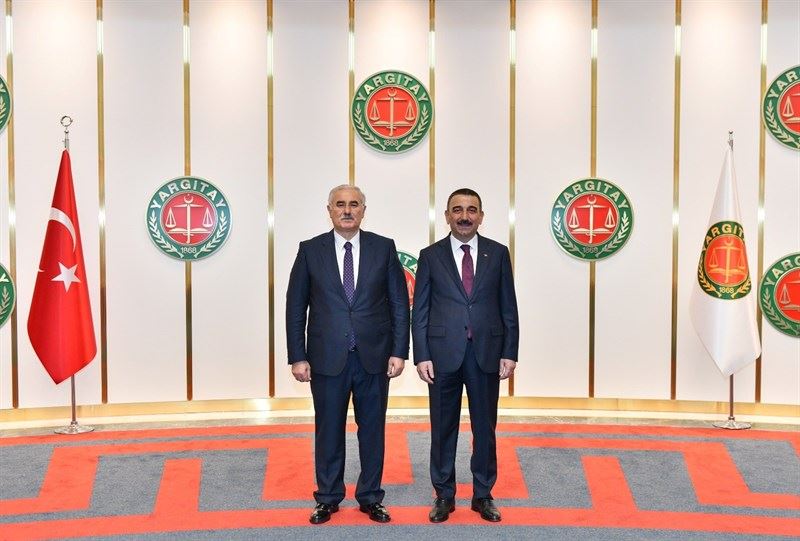 VALİ / BELEDİYE BAŞKAN V. HACIBEKTAŞOĞLU, YARGITAY BAŞKANI MEHMET AKARCA’YA NEZAKET ZİYARETİNDE BULUNDU