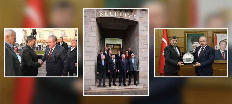 TBMM BAŞKANI ŞENTOP BELEDİYEYİ ZİYARET ETTİ