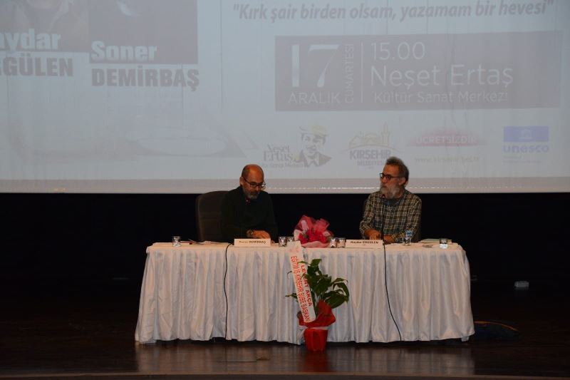 ŞAİR HAYDAR ERÜLEN, “NEŞET İLE GÖNÜL” ADLI SÖYLEŞİDE NEŞET ERTAŞ ÜZERİNE KONUŞTU
