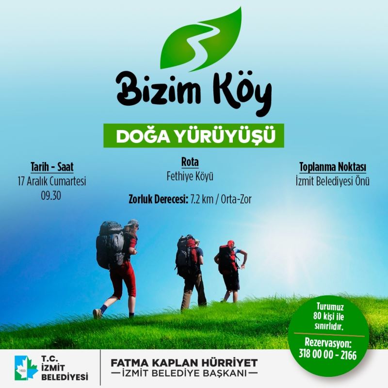 BİZİM KÖY DOĞA YÜRÜYÜŞÜ BU HAFTA FETHİYE KÖYÜ’NDE