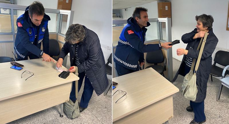 Büyükşehir zabıtası kayıp cüzdanı sahibine ulaştırdı