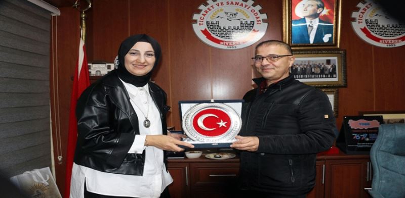 BAŞKAN AYŞE ÇAKMAK TİCARET VE SANAYİ ODASI BAŞKANLIĞINI ZİYARET ETTİ