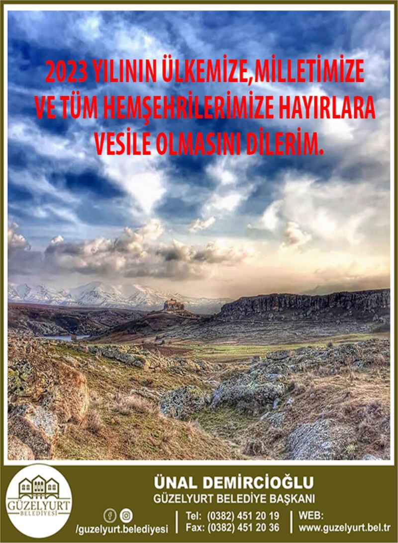 YENİ YILINIZI KUTLUYORUM