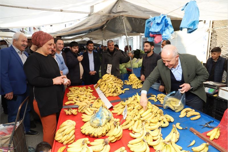 BAŞKAN GÜLTAK, GÜNEŞ MAHALLESİ PAZAR SOKAĞINI ZİYARET ETTİ