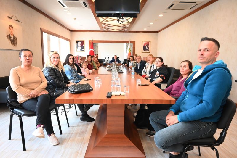 Okul aile birliği başkanlarından Başkan Topaloğlu’na ziyaret