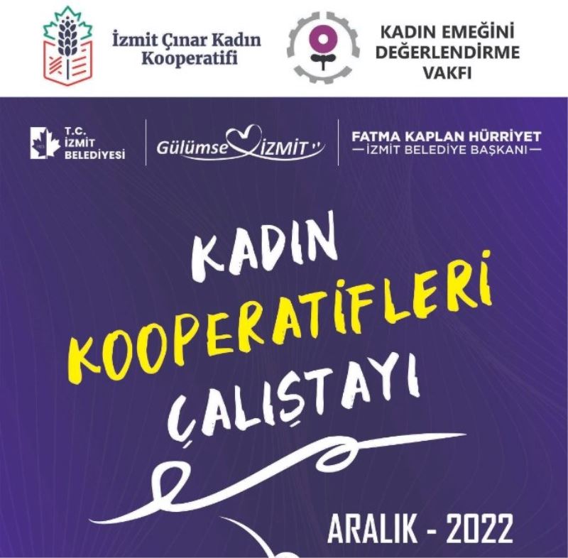 İZMİT BELEDİYESİNDEN KADIN KOOPERATİFLERİ ÇALIŞTAYI