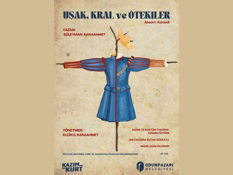 ODUNPAZARI BELEDİYE TİYATROSU’NDAN YENİ OYUN: UŞAK, KRAL VE ÖTEKİLER