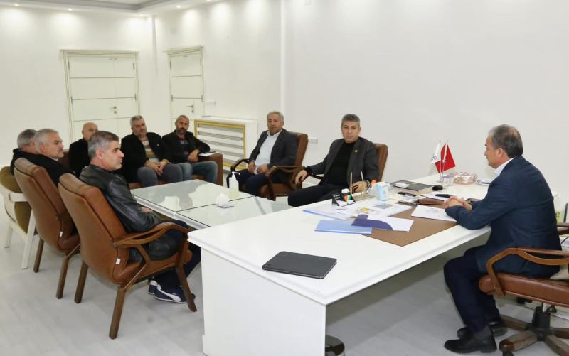 MUHTARLARDAN, BAŞKANIMIZA ZİYARET