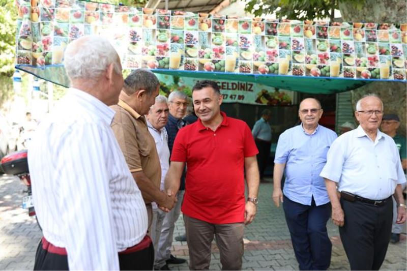 BAŞKAN YÜCEL GEDEVET YAYLASI’NDA VATANDAŞLARLA BULUŞTU