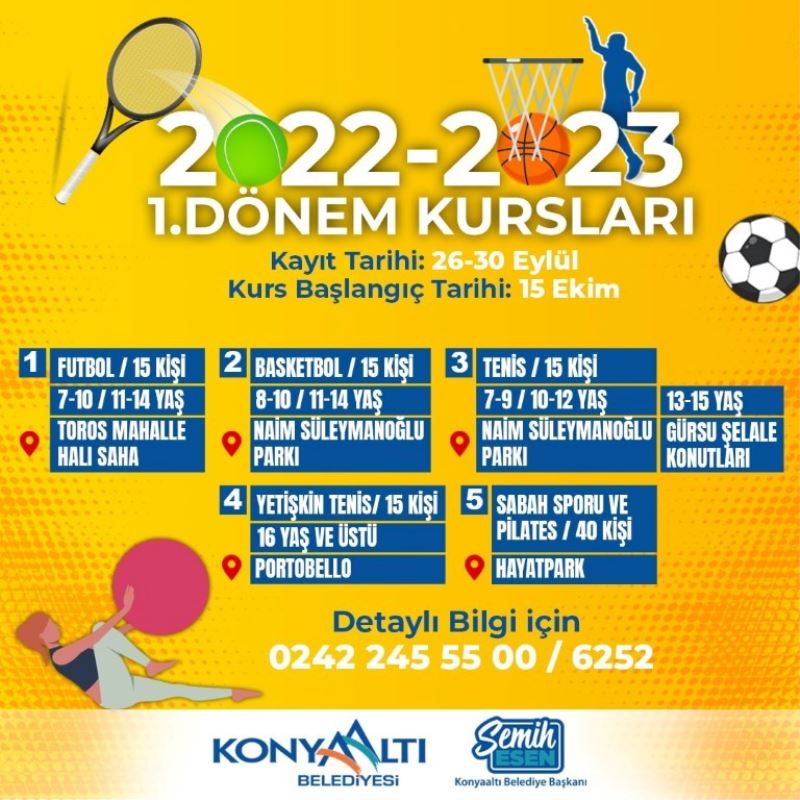 Spor okullarına kayıtlar sürüyor