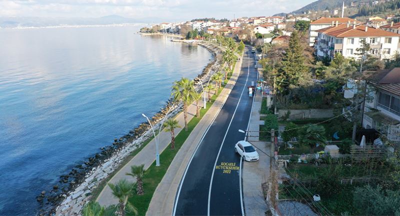 Ereğli sahil yolunun trafik çizgileri çekildi