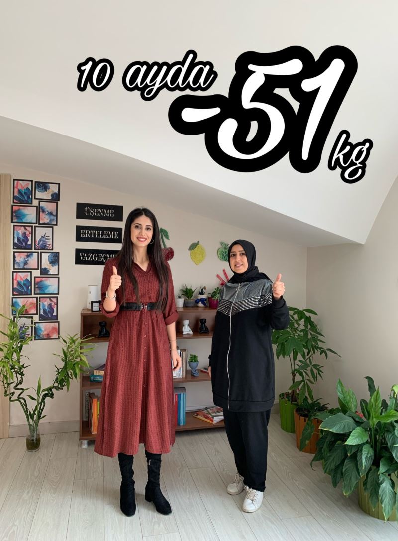 İZMİT BELEDİYESİNİN DİYETİSYEN HİZMETİ İLE 10 AYDA 51 KİLO VERDİ
