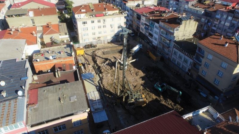 Otopark için ilk kazma vuruldu