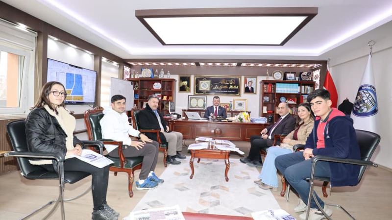 Metin Zülbiye Sarı Anadolu Lisesi’nden Belediye Başkanımız Serkan Koyuncu’ya Ziyaret