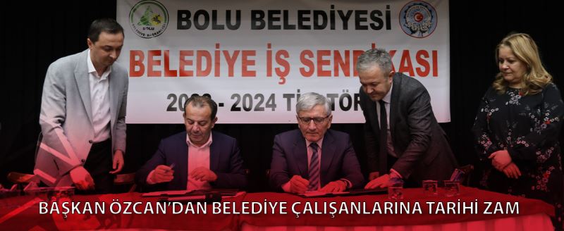 Belediye işçilerinin toplu iş sözleşmesi imzalandı