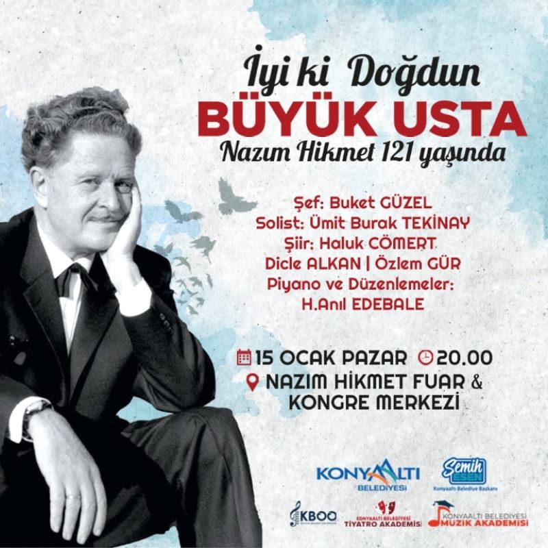 Nazım Hikmet şiirlerle anılacak