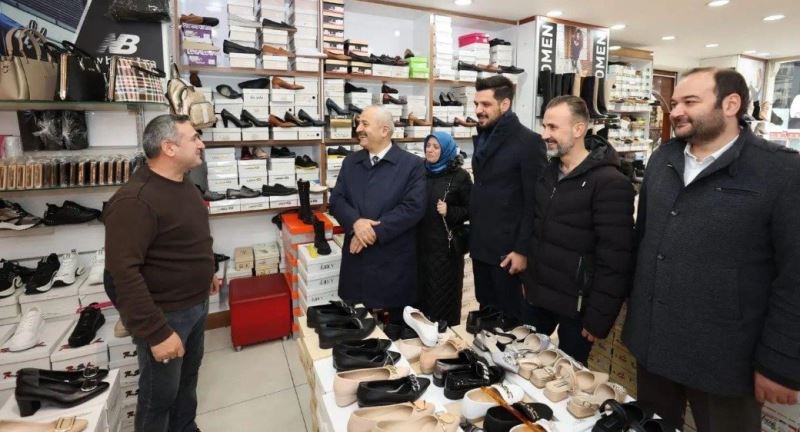Başkanlar Esnaf Turu için Hacı Halil’de