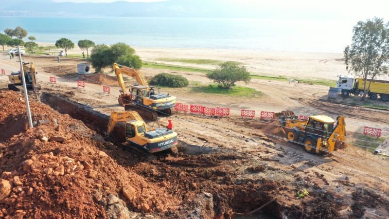 AKBÜK KANALİZASYON HATTINDA ÇALIŞMALAR SÜRÜYOR