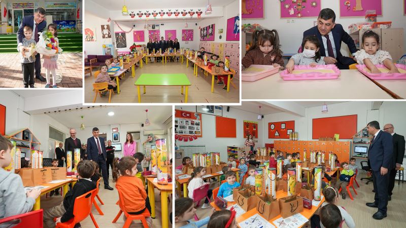 BAŞKAN FADILOĞLU’NDAN ANAOKULU ZİYARETİ