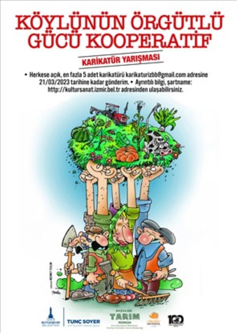 “Köylünün Örgütlü Gücü Kooperatif” temalı 2. Ulusal Karikatür Yarışması için başvurular başladı