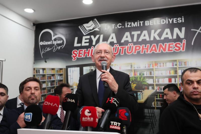 LEYLA ATAKAN ŞEHİR KÜTÜPHANESİNİ AÇAN KILIÇDAROĞLU’NDAN BAŞKAN HÜRRİYET’E ÖVGÜ