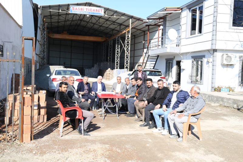 BAŞKANIMIZ, ÇİMENTOCU ESNAFIYLA SOHBET ETTİ