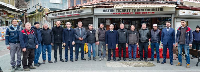 BAŞKANIMIZ IŞIK’TAN SAMAN PAZARI ESNAFINA ZİYARET