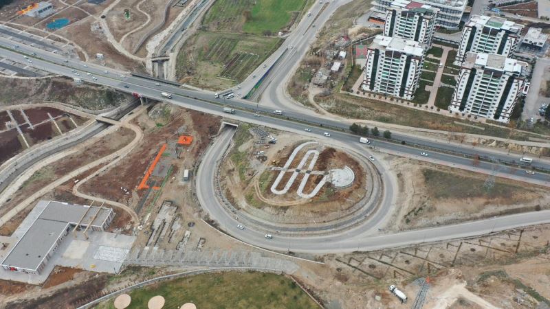 EĞRİÇAY KAVŞAK PARKTA ÇALIŞMALAR DEVAM EDİYOR