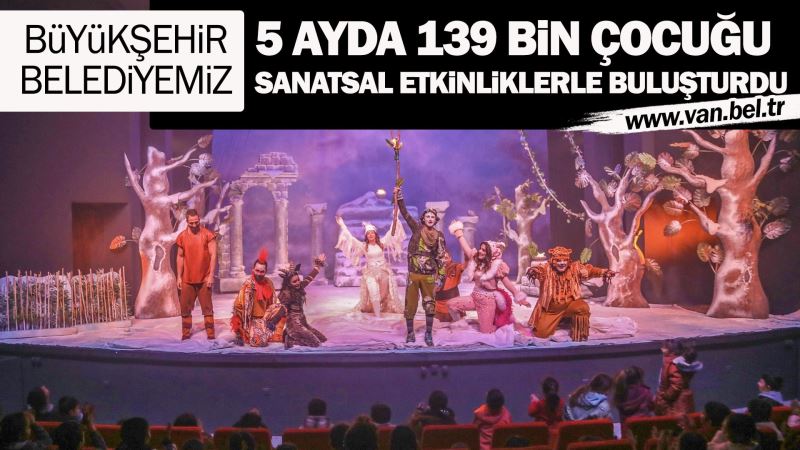 5 AYDA 139 BİN ÇOCUĞUMUZU SANATSAL ETKİNLİKLERLE BULUŞTUK
