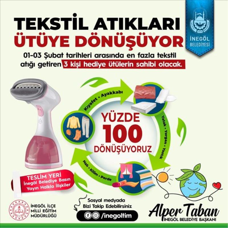 Tekstil Atıkları İnegöl Belediyesi İle Ütüye Dönüşüyor