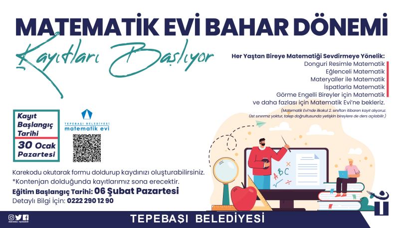 MATEMATİK EVİ KAYITLARI BAŞLIYOR