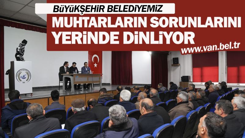 BÜYÜKŞEHİR BELEDİYEMİZ MUHTARLARIN SORUNLARINI YERİNDE DİNLİYOR