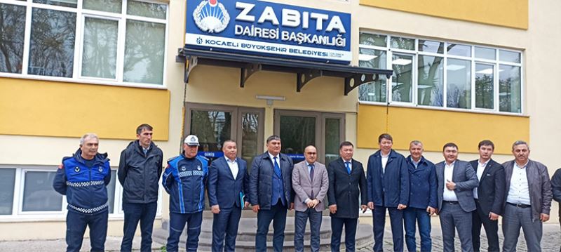 Kocaeli Zabıtasından Türkistan heyetine uygulamalı eğitim