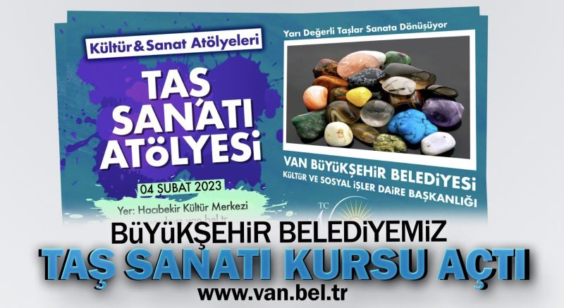 BÜYÜKŞEHİR BELEDİYEMİZ TAŞ SANATI KURSU AÇTI