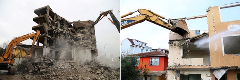 Bir yılda Kocaeli’de 100 bina yıkıldı