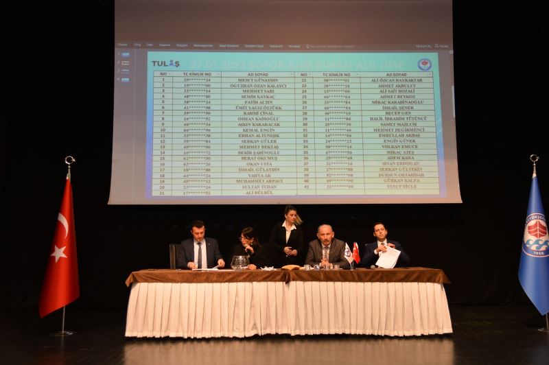 BÜYÜKŞEHİR PERSONEL ALIMI SONUÇLARI NOTER HUZURUNDA BELİRLENDİ