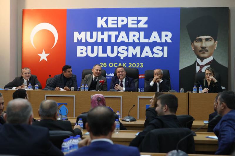 Başkan Böcek Kepezli Muhtarları Dinledi